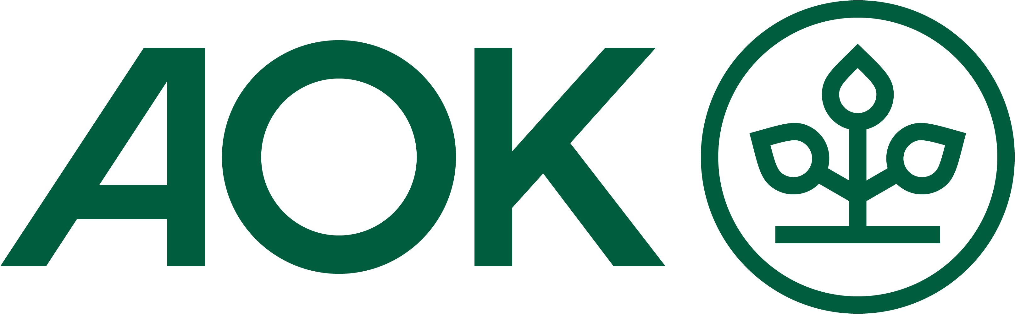 AOK Logo Horiz Gruen RGB