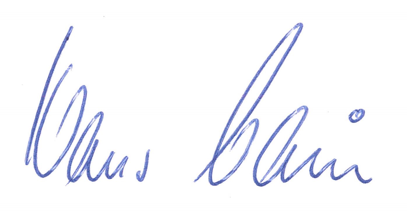 Unterschrift Klaus Maier